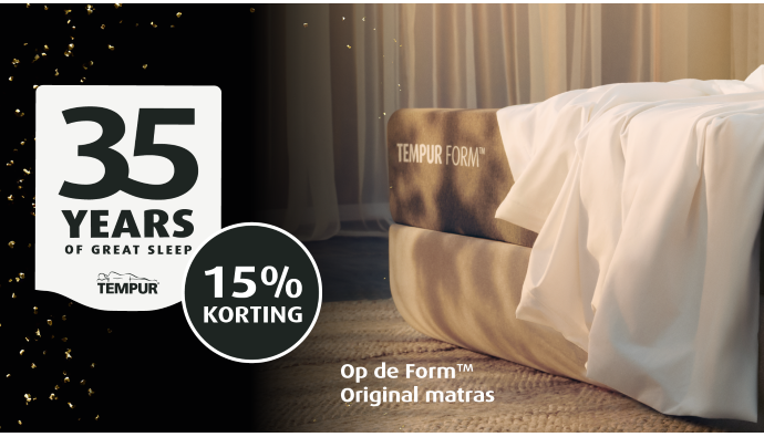 15% korting op het TEMPUR Form™ Original matras