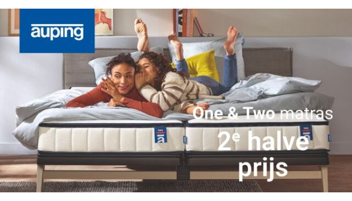 Auping Droomdeals: voordeel op matrassen, bedden en boxsprings