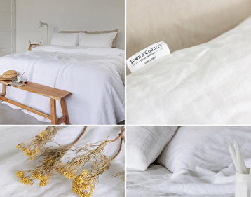 Dekbedovertek 100% Linnen wit : Fris en comfortabel